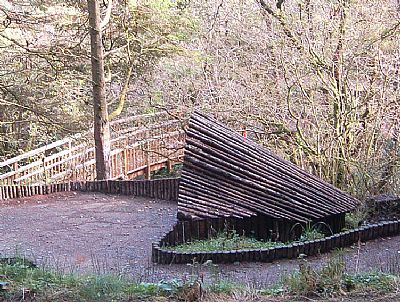 near to nature trail bridge and shelter